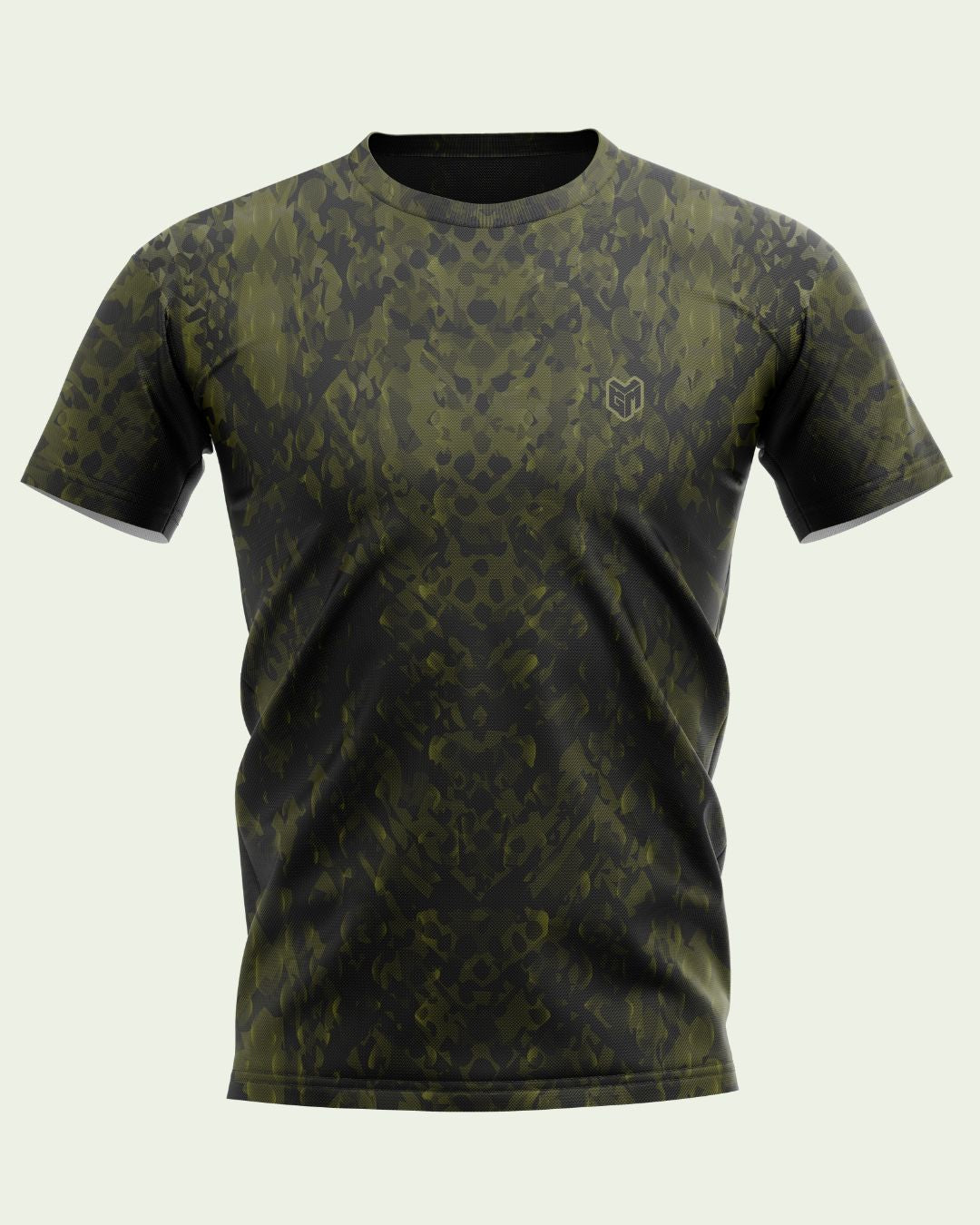 Jersey regular snake cam - noir/kaki