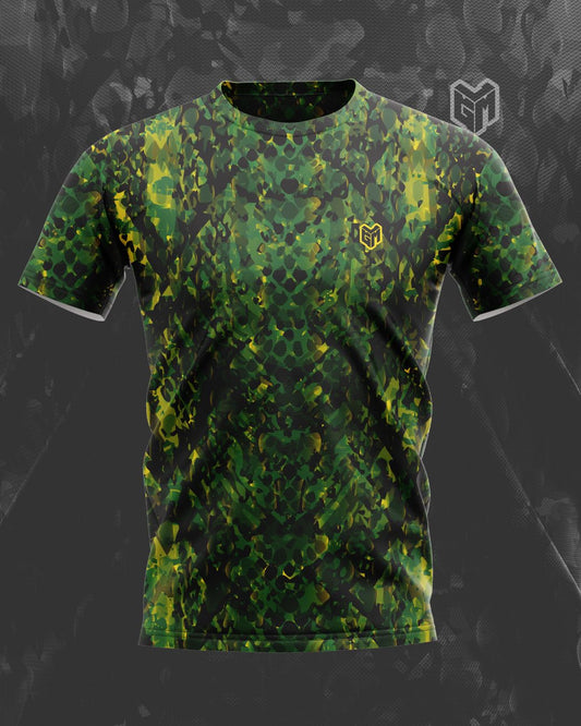 Jersey regular snake cam - vert/jaune