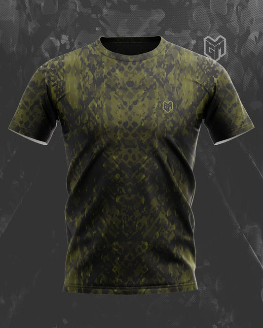 Jersey regular snake cam - noir/kaki