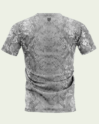 Jersey regular snake cam - gris/blanc