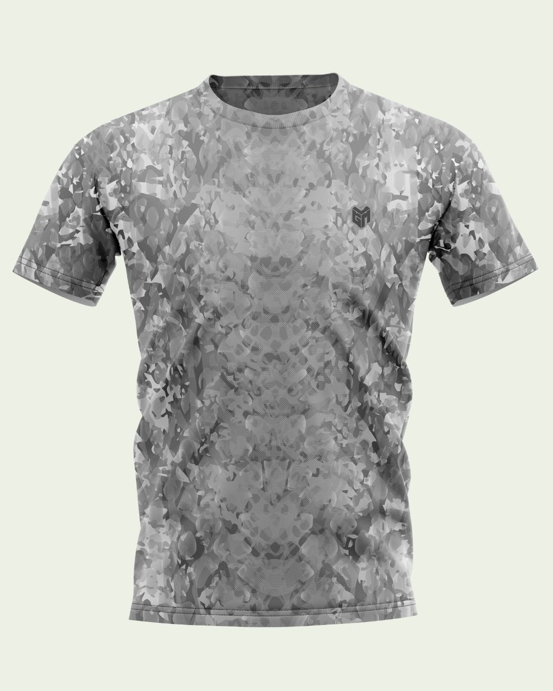 Jersey regular snake cam - gris/blanc